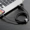 Baseus Cafule USB-Lightning Kábel 2.4A 1m - Szürke/Fekete (6953156274976)