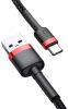 Baseus Cafule USB-USB-C Kábel 3A 1m - Piros/Fekete (6953156278219)