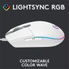 Logitech G203 LIGHTSYNC Gaming egér fehér(910-005797)