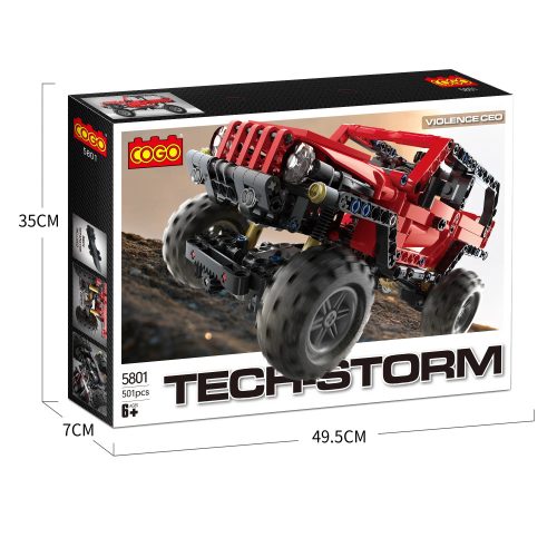 COGO 5801 LEGO-Technic-kompatibilis Építőjáték Racing Terepjáró Jeep - 501 db (CH5801) 