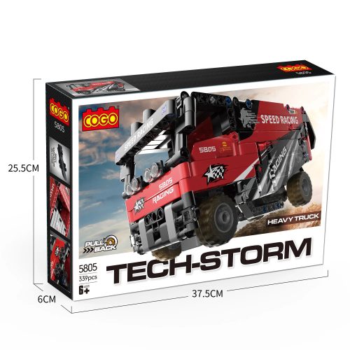 COGO 5805 LEGO-Technic-kompatibilis Építőjáték Versenykamion - 339 db (CH5805)