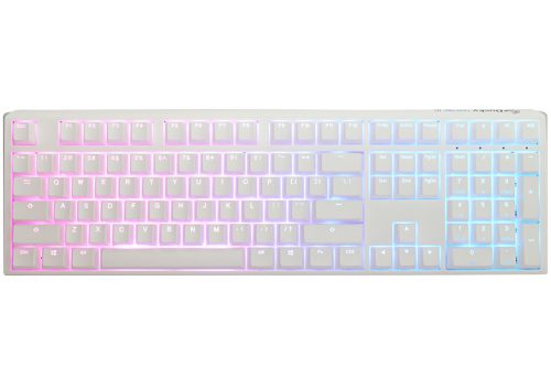 Ducky ONE 3 Full Size RGB Magyar Gamer Billentyűzet - Fehér - Cherry MX Speed Silver