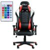 GCN ByteZone WINNER RGB Led Gamer Szék - Fekete/Piros/Fehér (GC9222R)
