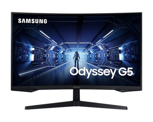Samsung Odyssey G5 27" WQHD 144Hz Ívelt Kijelzős Gamer Monitor (C27G55TQWR)