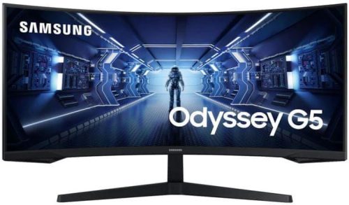Samsung Odyssey G5 34" WQHD 165Hz Ívelt Kijelzős Gamer Monitor (C34G55TWWR)