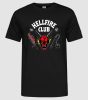 Stranger Things Hellfire póló (Fekete-Fehér) - Fekete, XL