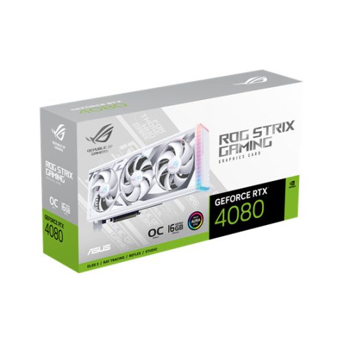ASUS NVIDIA RTX 4080 16GB GDDR6 - ROG-STRIX-RTX4080-O16G WHITE