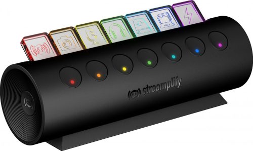 Streamplify CTRL 7 Slot USB HUB RGB 12V Fekete (SPUH-HC71217.11)