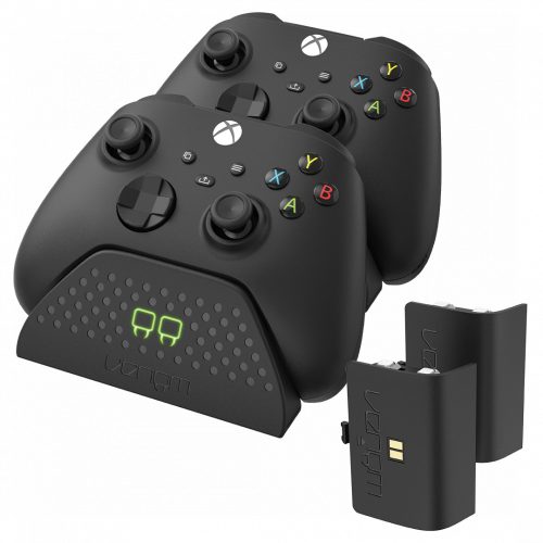 VENOM VS2881 Xbox Series S & X & One Dupla Töltőállomás+ 2db Akkumulátor Fekete