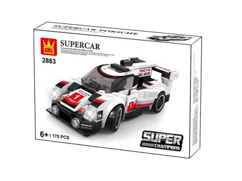 WANGE 2883 LEGO-kompatibilis Építőjáték Supercar Fehér Sportkocsi - 175 db (WH2883)