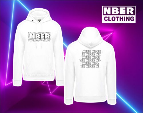 Nber Prémium Pulóver - Felirat - XL, Fehér
