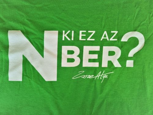 Zsozeatya Ki ez Nber póló - Színes - Zöld, XL