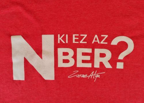 Zsozeatya Ki ez Nber póló - Színes - Piros, XL