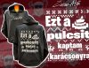Zsozéatya Karácsonyi Fekete Pulóver - ÚJ! - Feliratos, Fekete/Fehér, S